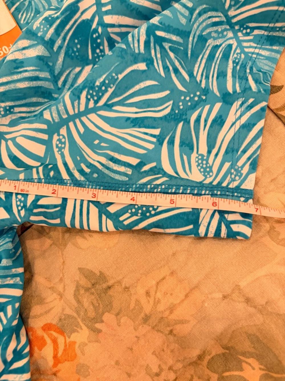 UV SKINZ 2 PIECE SET,SIZE 2X SHORTS NWT, RASHGUARD  NEW NO TAG, AQUA BLUE/WHITE. - Picture 5 of 15